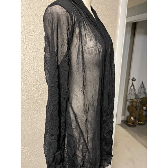 nwt BLACK FOCUS LARGE CARDIGAN POLYESTER - Picture 2 of 7